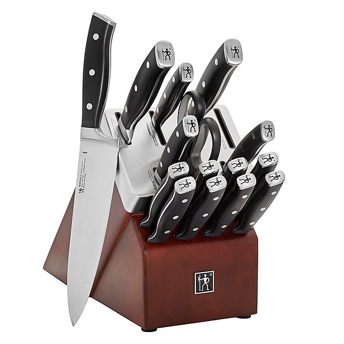 slide 1 of 4, J. A. Henckels Forged Accent Self-Sharpening Knife Block Set, 16 ct