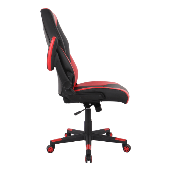 slide 8 of 10, Realspace Rs Gaming Rgx Faux Leather High-Back Gaming Chair, Black/Red, 1 ct