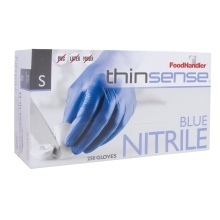 slide 1 of 1, FoodHandler Thinsense Blue Nitrile Pf Small, 250 ct