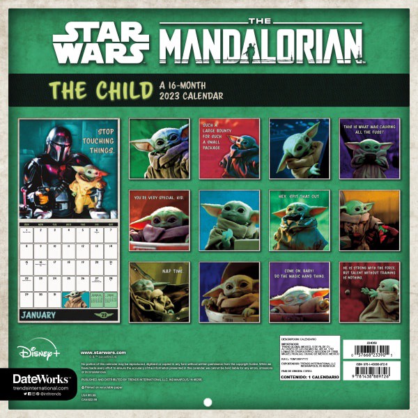 slide 2 of 2, DATEWORKS 2023 Star Wars Mandalorian Wall, 1 ct