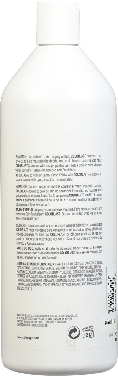 slide 4 of 12, Biolage Matrix Color Last Orchid Shampoo 33.8 fl oz, 33.8 fl oz