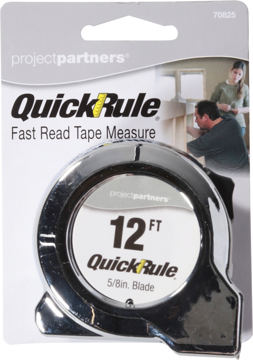 slide 2 of 11, Project Partners QuickRule Fast Read 12 Ft Tape Measure 1 Each, 1 ct