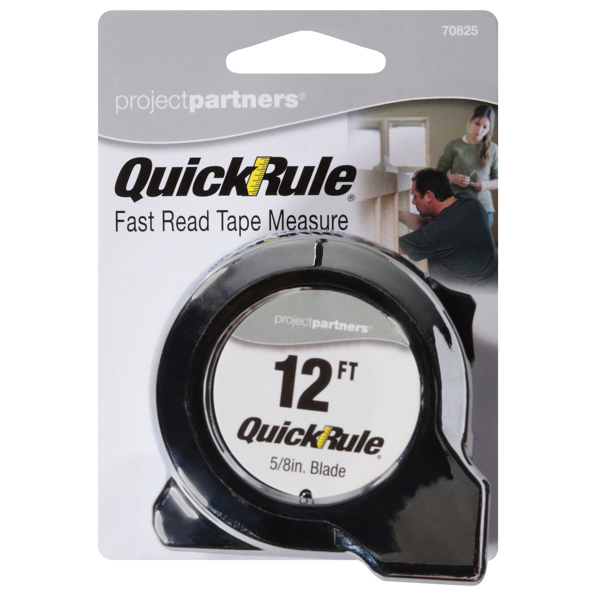slide 1 of 11, Project Partners QuickRule Fast Read 12 Ft Tape Measure 1 Each, 1 ct