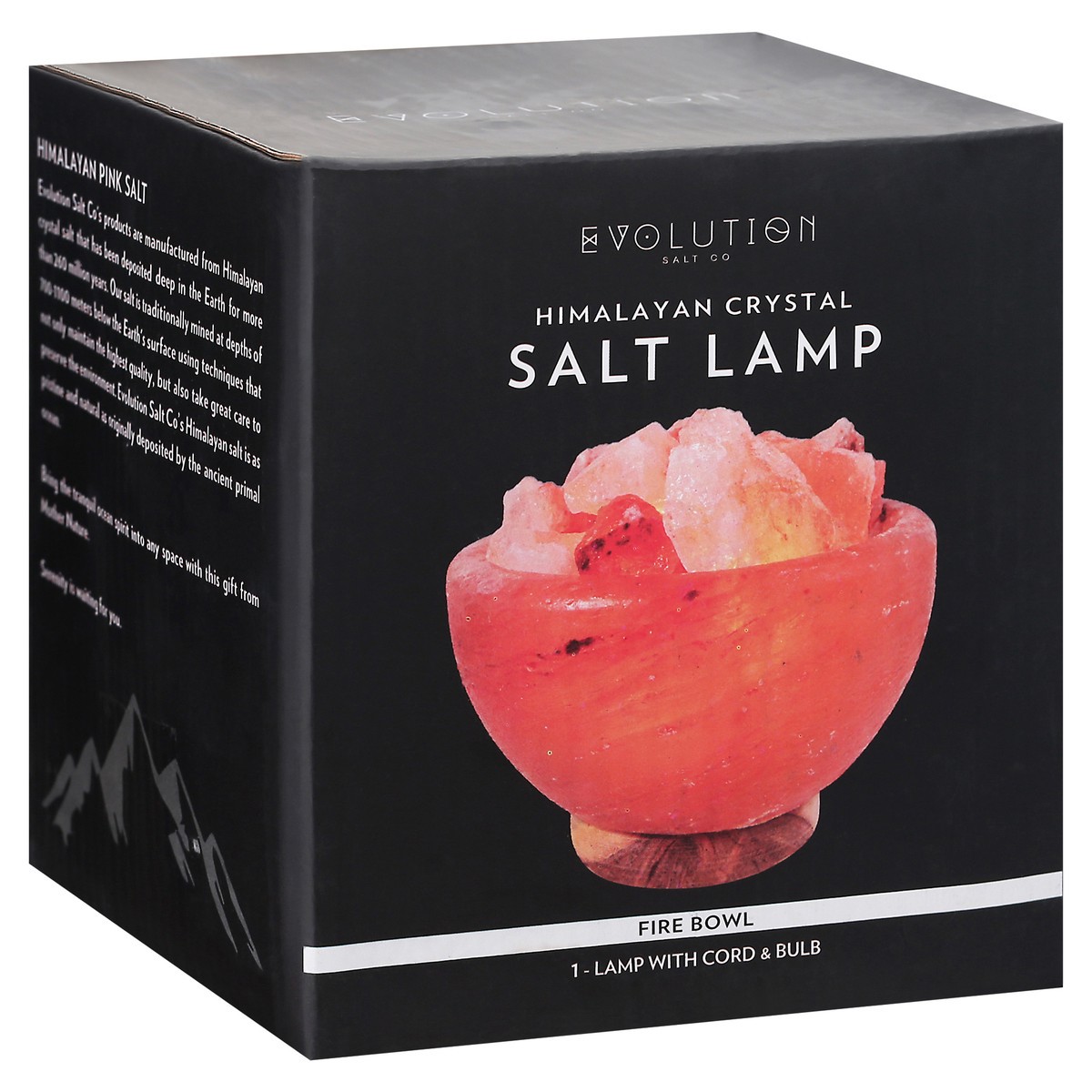 slide 8 of 9, Evolution Fresh Fire Bowl Himalayan Crystal Salt Lamp 1 ea Box, 1 ct