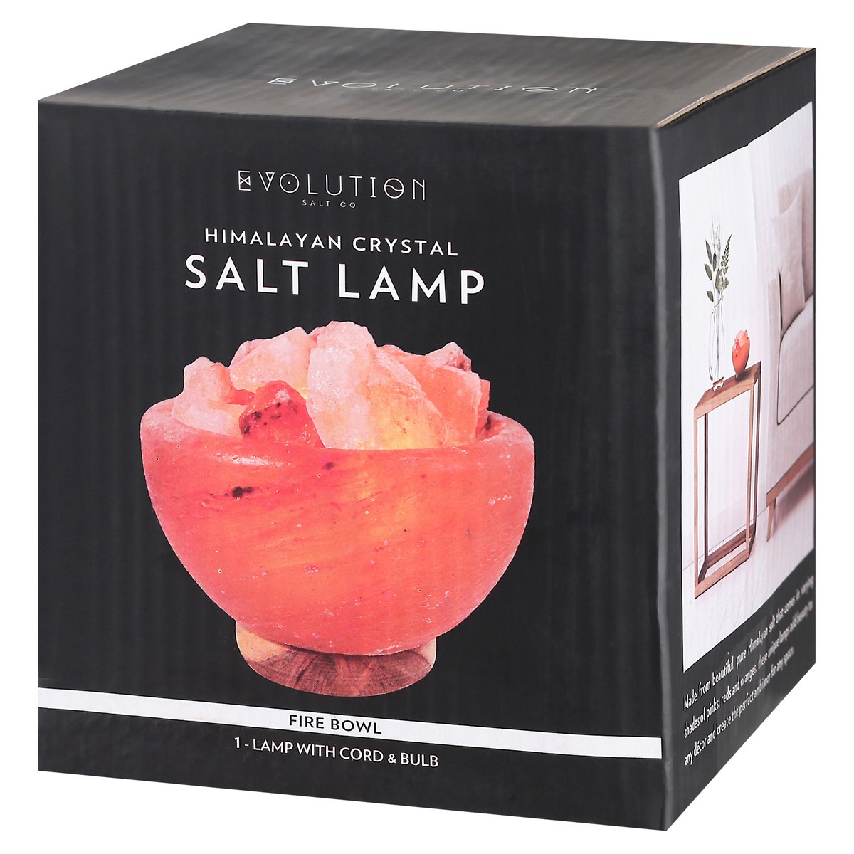 slide 2 of 9, Evolution Fresh Fire Bowl Himalayan Crystal Salt Lamp 1 ea Box, 1 ct