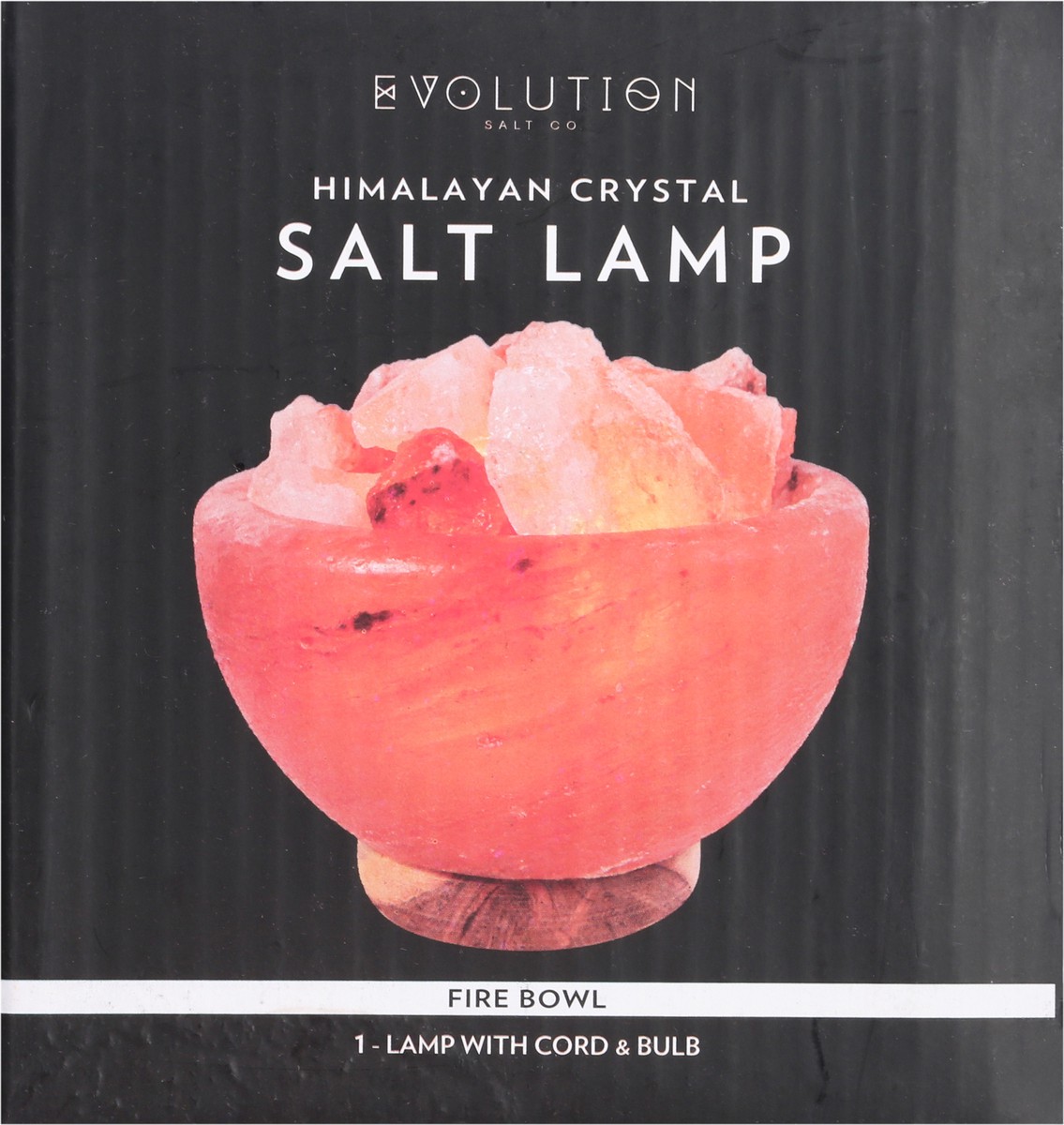 slide 1 of 9, Evolution Fresh Fire Bowl Himalayan Crystal Salt Lamp 1 ea Box, 1 ct