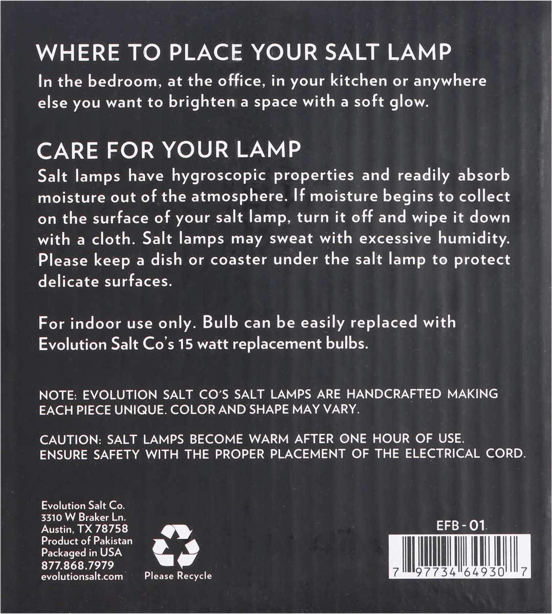 slide 4 of 9, Evolution Fresh Fire Bowl Himalayan Crystal Salt Lamp 1 ea Box, 1 ct