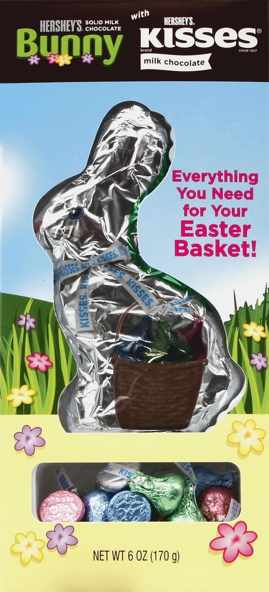 slide 4 of 4, Hershey's Bunny, Solid Milk Chocolate, 6 oz