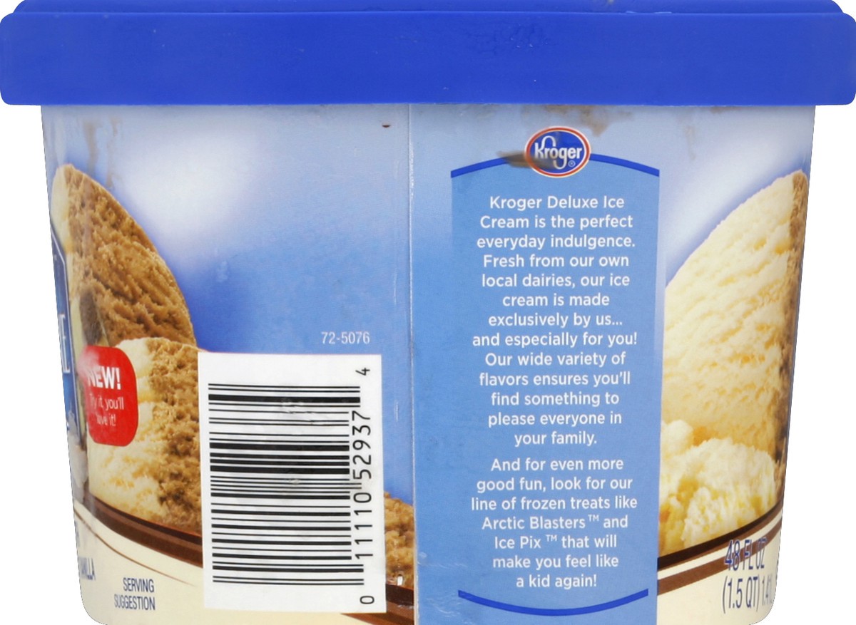 slide 2 of 6, Kroger Deluxe Best of Both Chocolate/French Vanilla Ice Cream, 48 fl oz
