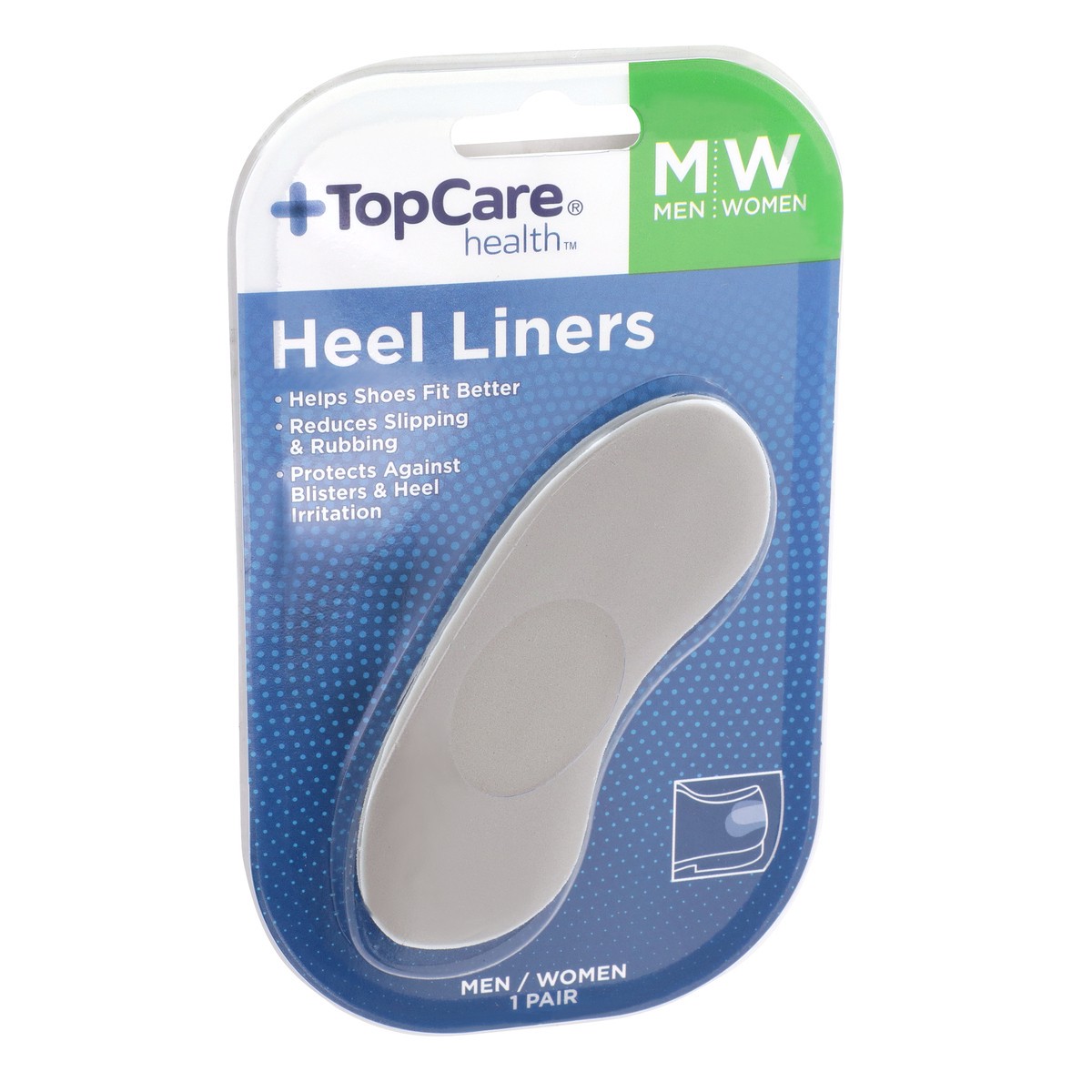 slide 2 of 8, TopCare Heel Liners - Men & Women's, 1 ct