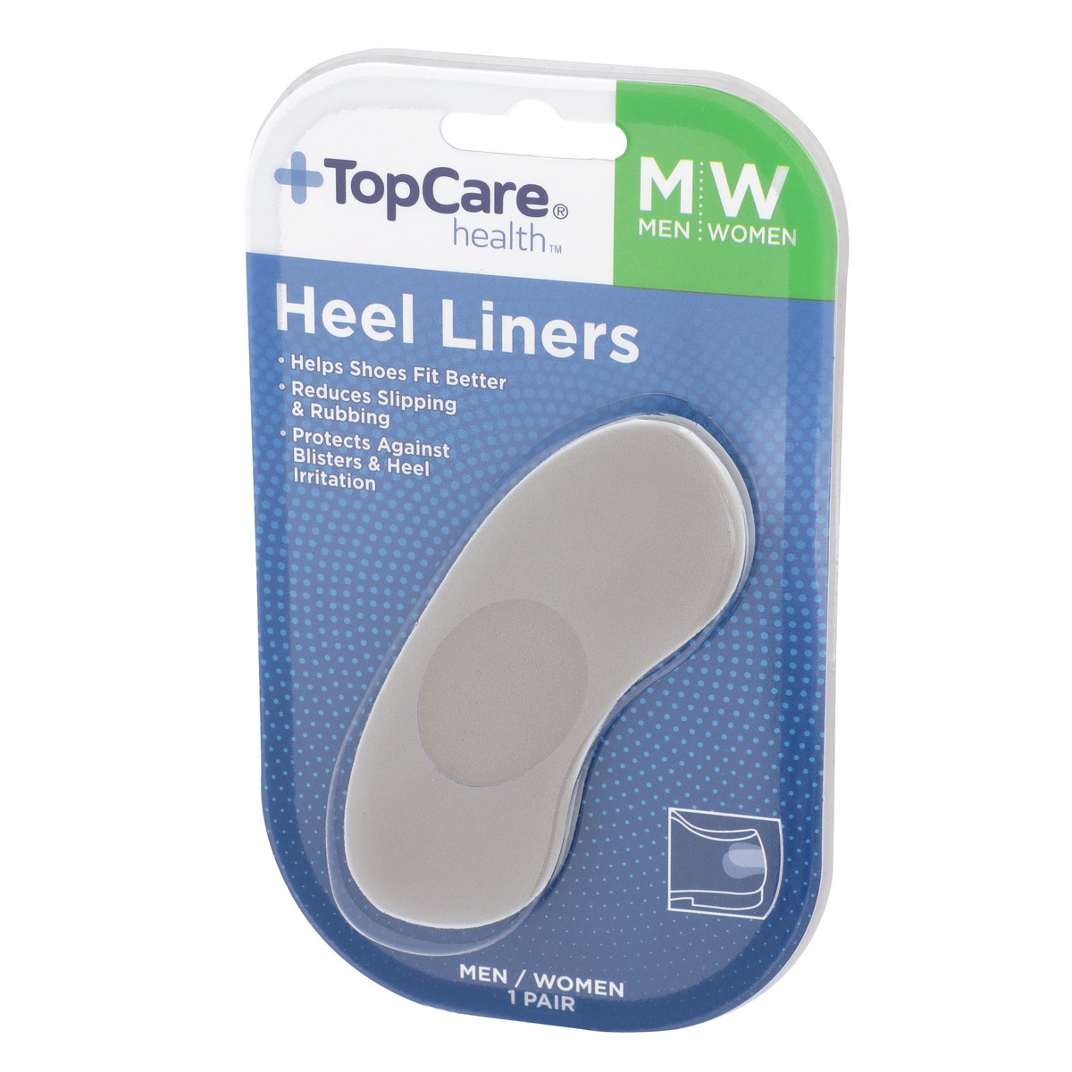 slide 3 of 8, TopCare Heel Liners - Men & Women's, 1 ct