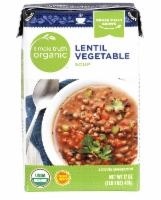 slide 1 of 1, Simple Truth Organic Lentil Vegetable Soup, 17 oz