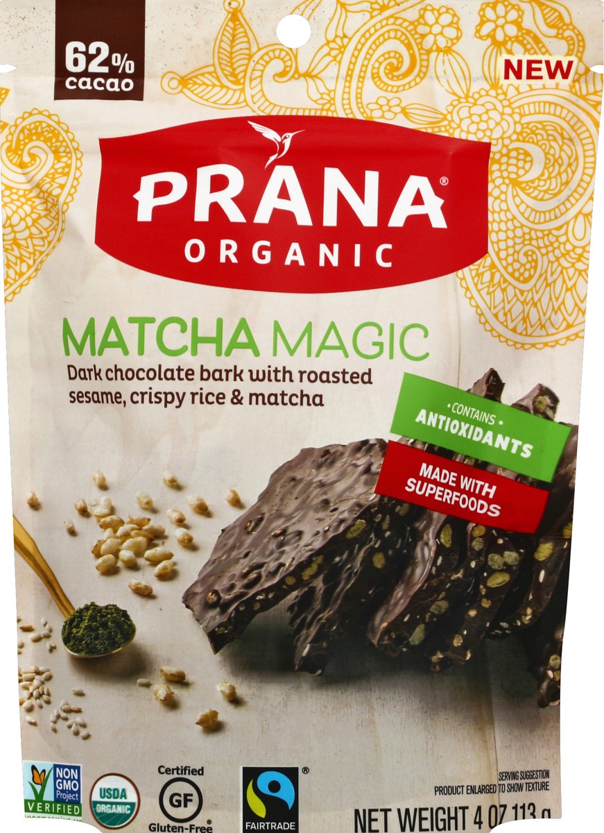 slide 2 of 2, Prana Matcha Magic Chocolate Bark, 4 oz