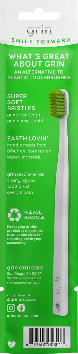 slide 3 of 5, Grin Super Soft Gentle Toothbrush 1 ea, 1 ct
