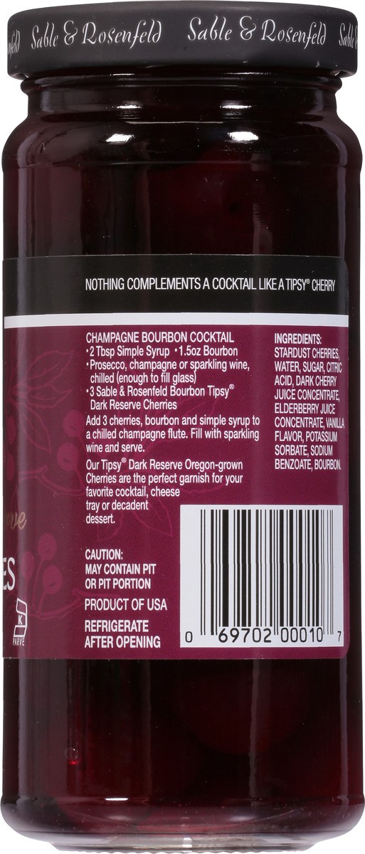 slide 3 of 9, Sable & Rosenfeld Tipsy Dark Reserve Cherries 10 oz, 10 oz