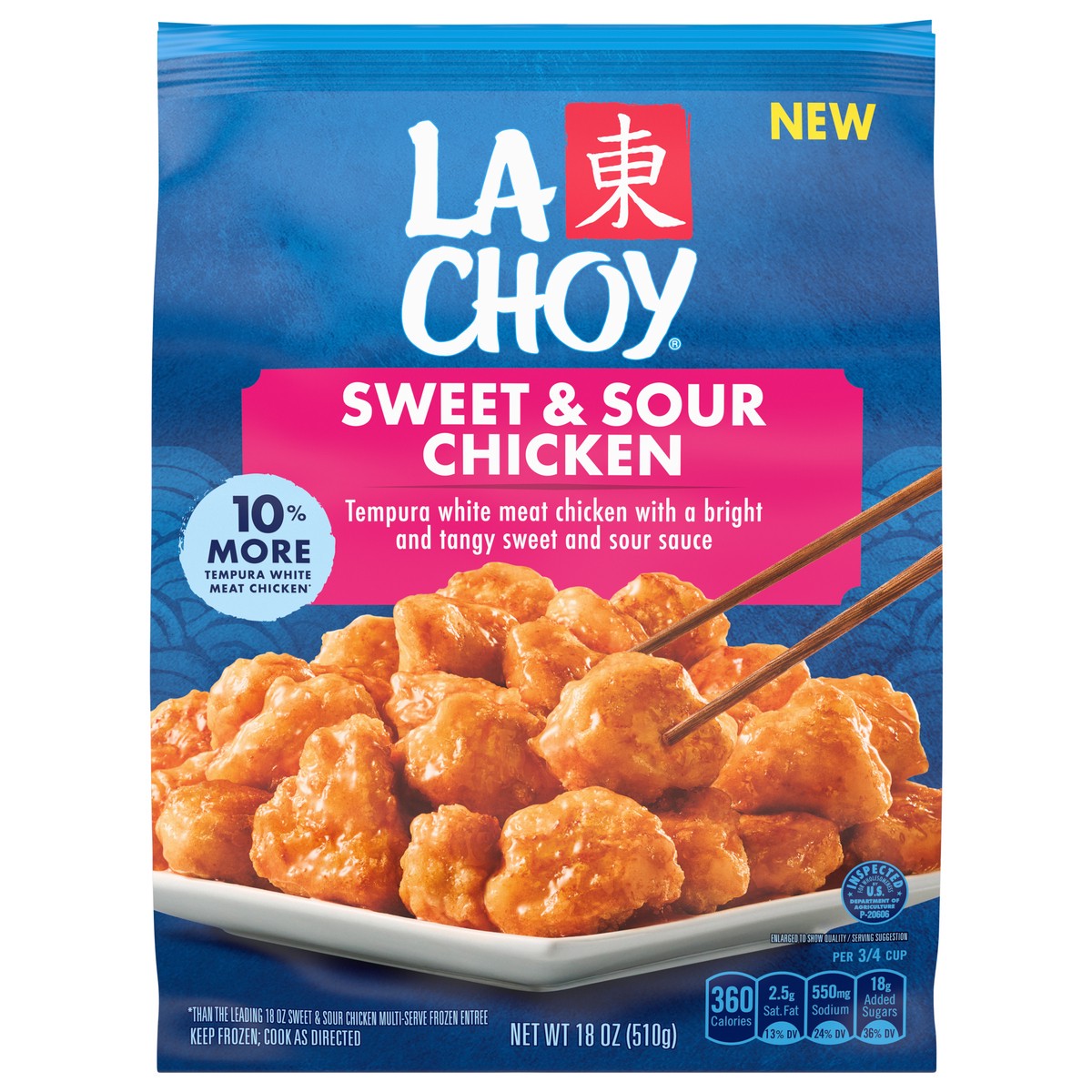 slide 1 of 1, La Choy Sweet & Sour Chicken\, Frozen Entrée\, 18 oz., 18 oz