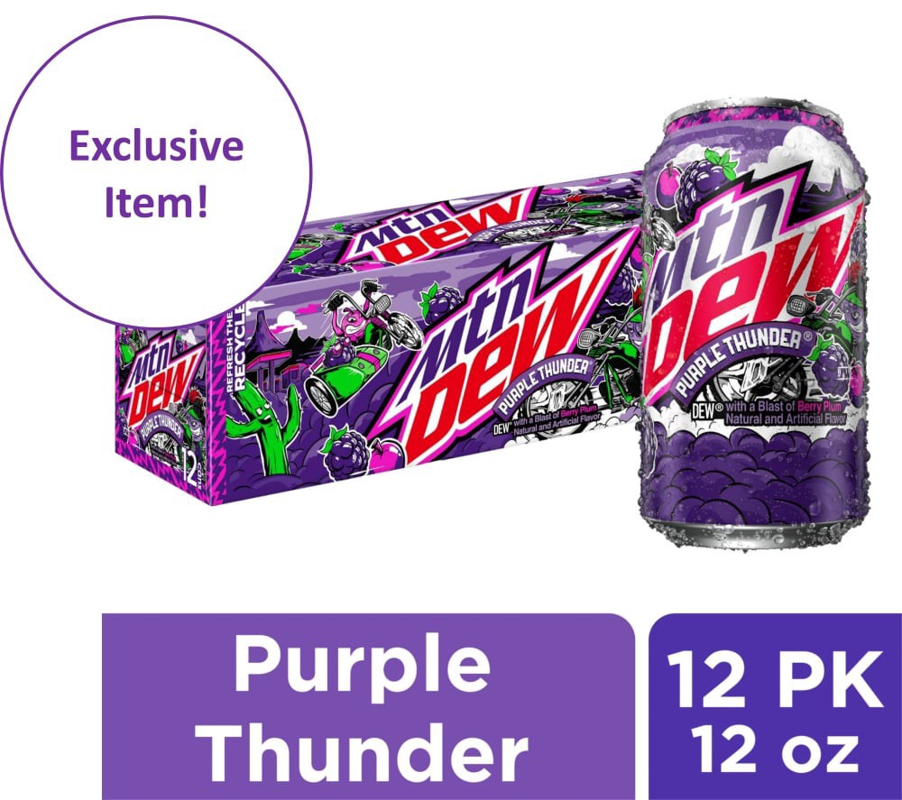 slide 1 of 4, Mountain Dew - 144 oz, 12 ct; 12 oz
