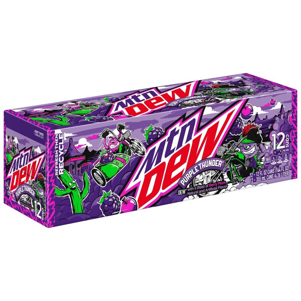 slide 4 of 4, Mountain Dew - 144 oz, 12 ct; 12 oz