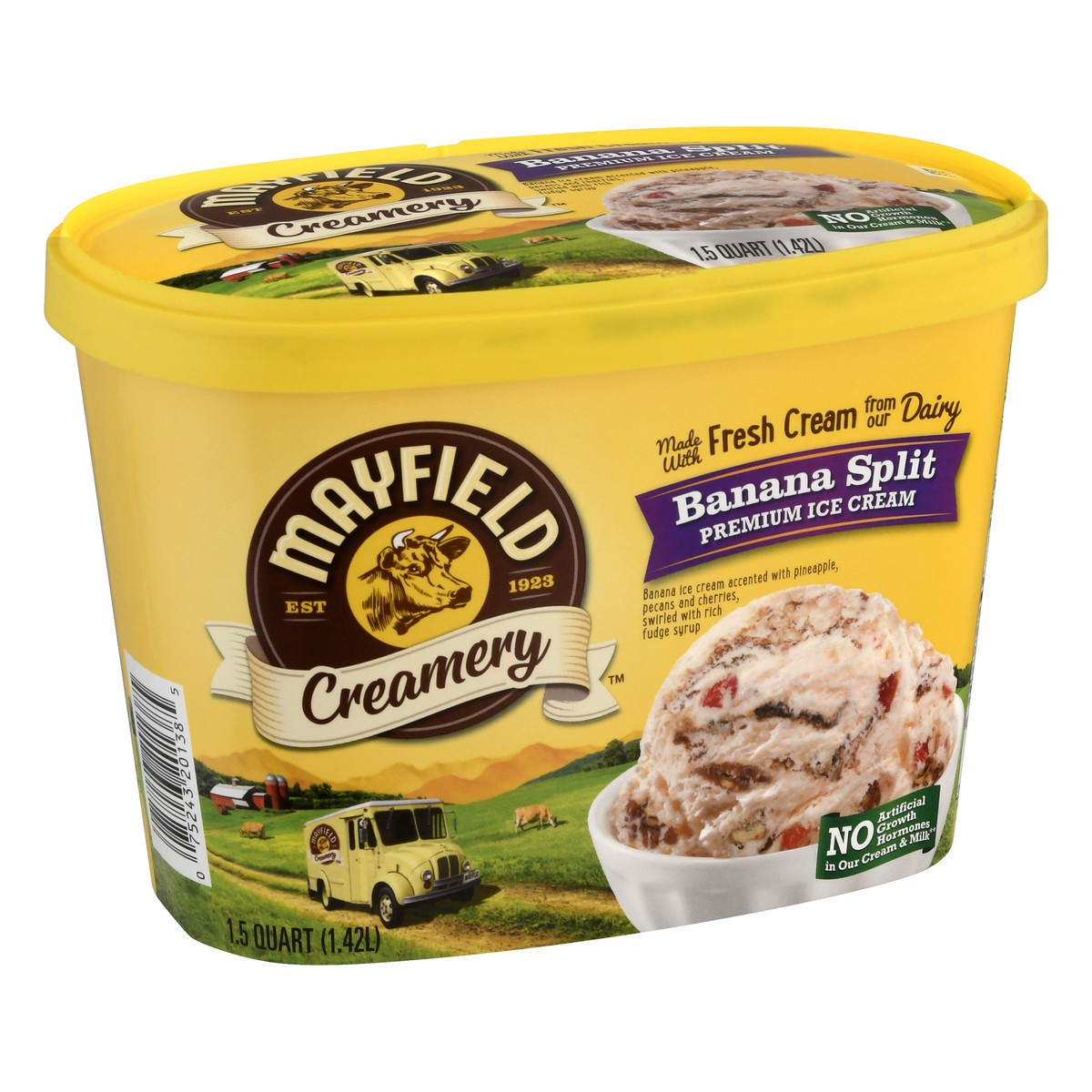 slide 2 of 9, Mayfield Creamery Premium Banana Split Ice Cream 1.5 qt, 1.5 qt