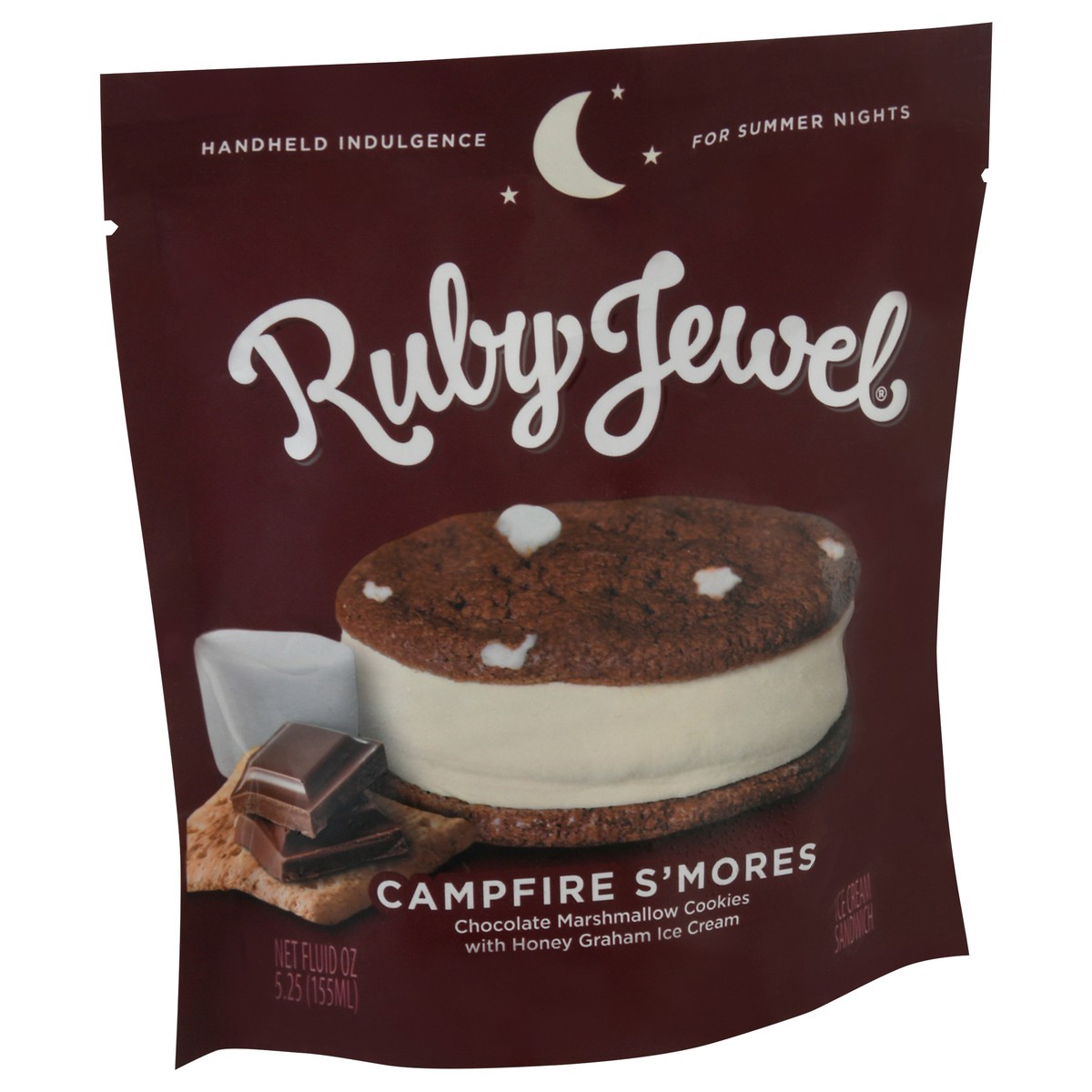 slide 4 of 12, Ruby Jewel Campfire S'mores Ice Cream Sandwich 5.25 fl oz, 5.25 fl oz