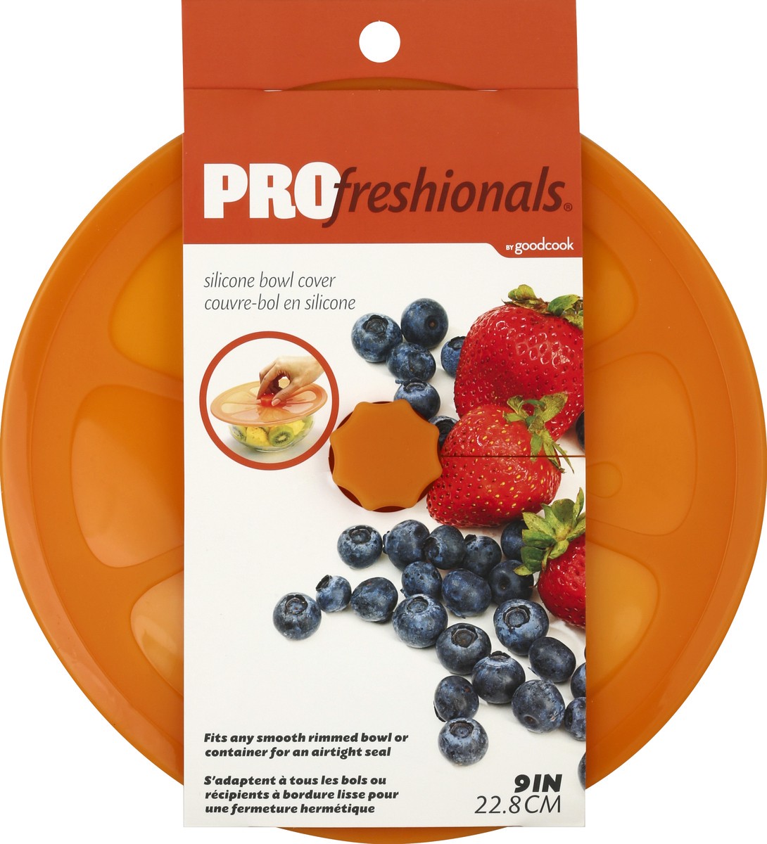 slide 2 of 2, PROfreshionals Bowl Cover, Silicone, 9 Inch, 1 ct
