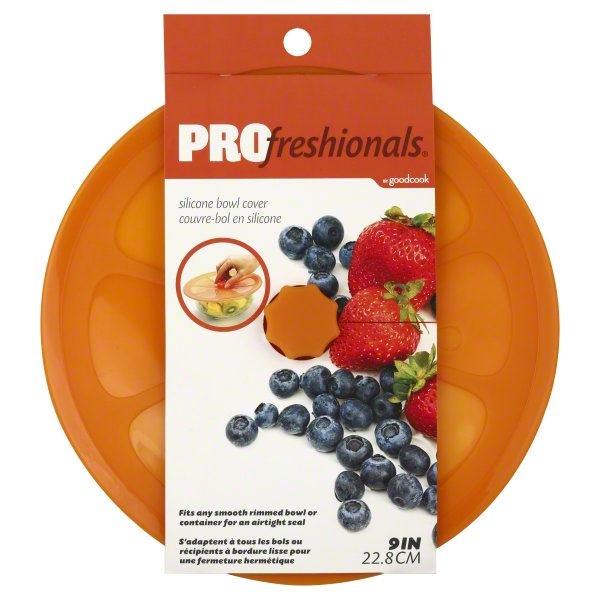 slide 1 of 2, PROfreshionals Bowl Cover, Silicone, 9 Inch, 1 ct