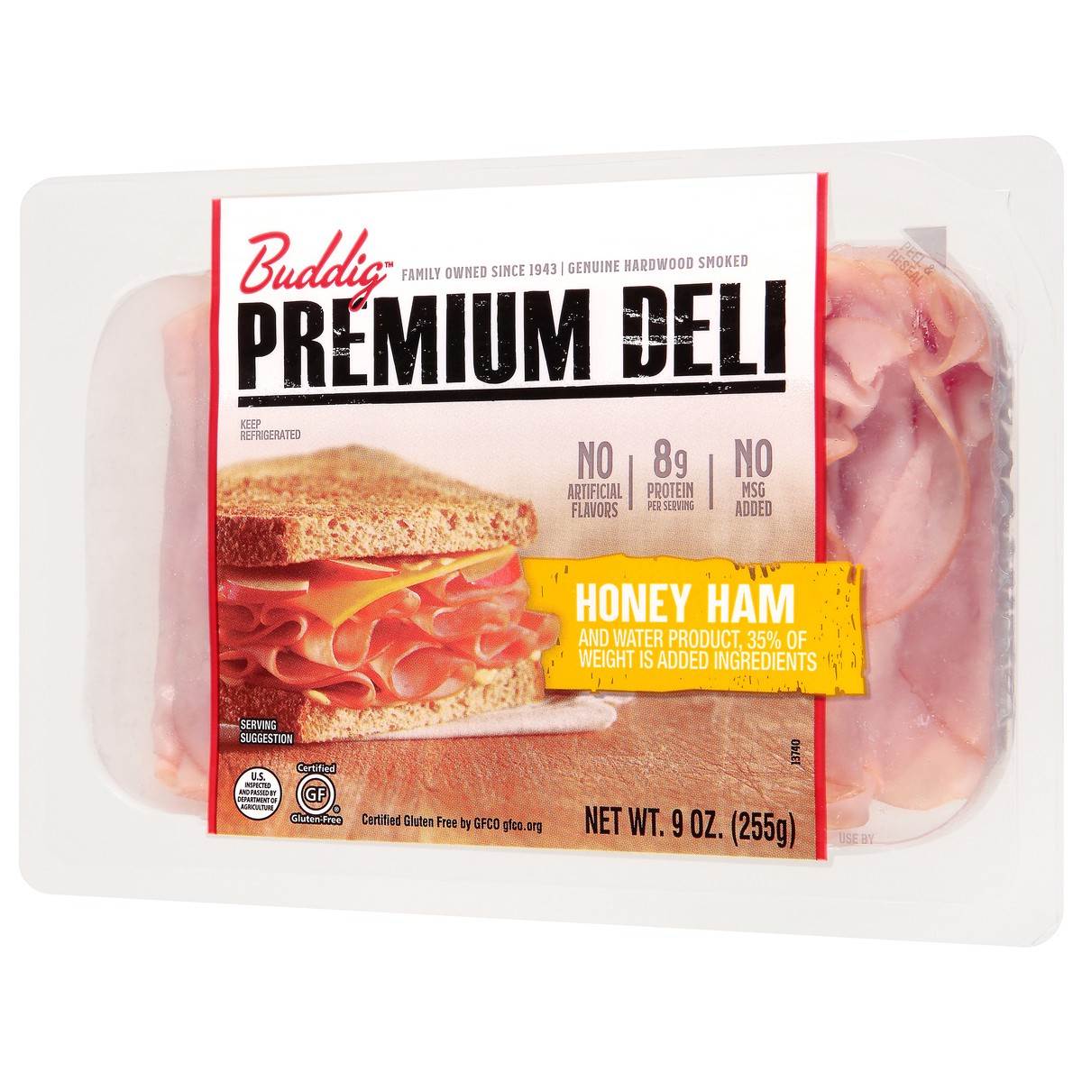 slide 3 of 9, Buddig Carl Buddig Premium Honey Ham Tray, 9 oz