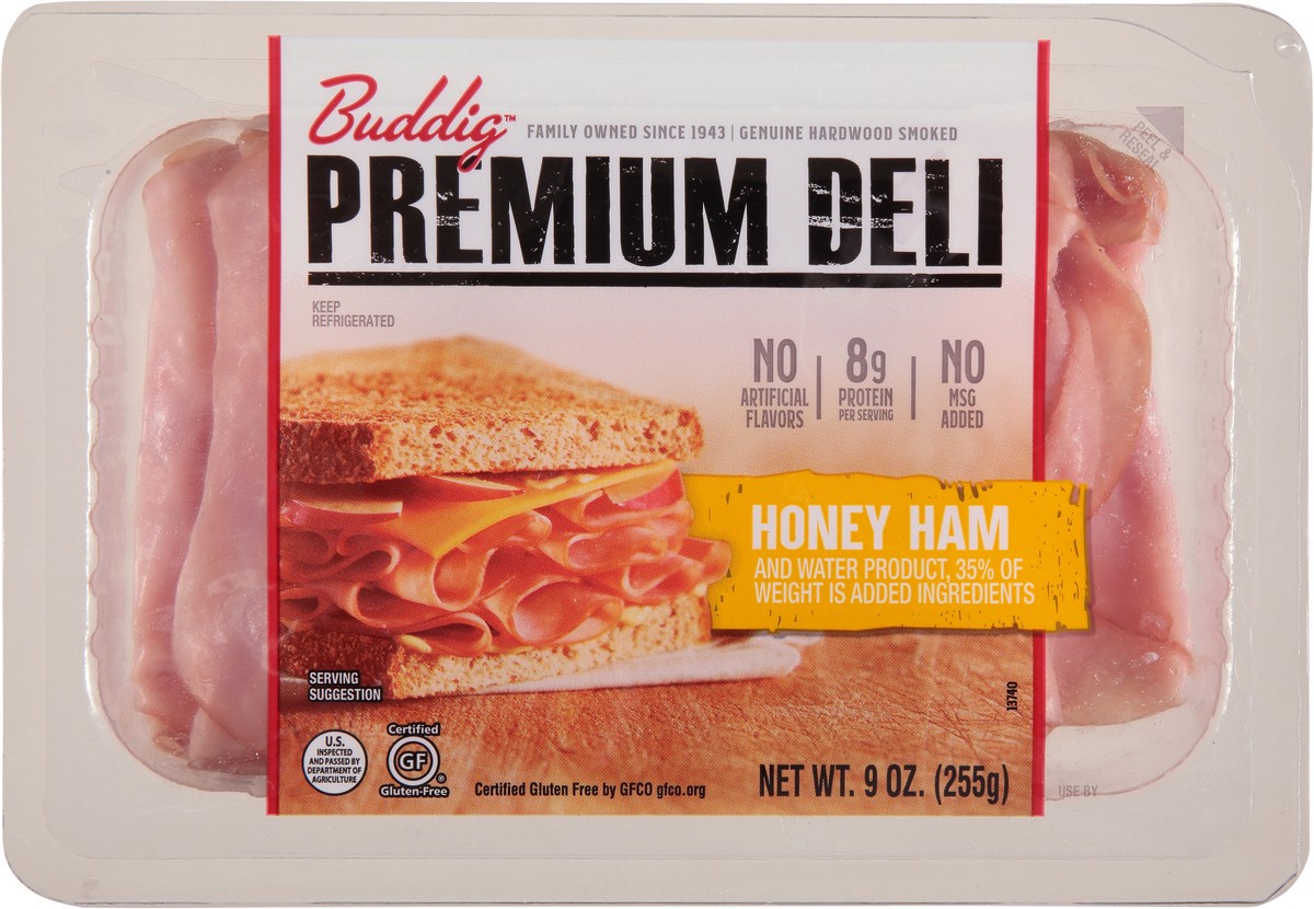 slide 6 of 9, Buddig Carl Buddig Premium Honey Ham Tray, 9 oz