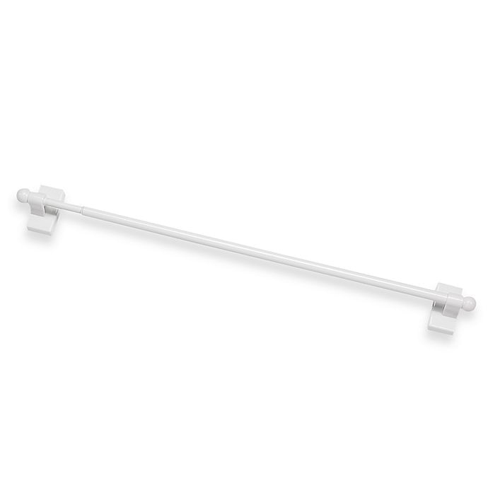 slide 1 of 1, Springs Window Fashions Magnetic Curtain Rod White, 1 ct