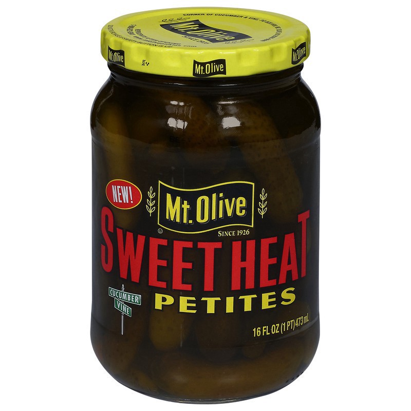 slide 1 of 1, Mt. Olive Sweet Heat Petites - 16 oz, 16 oz