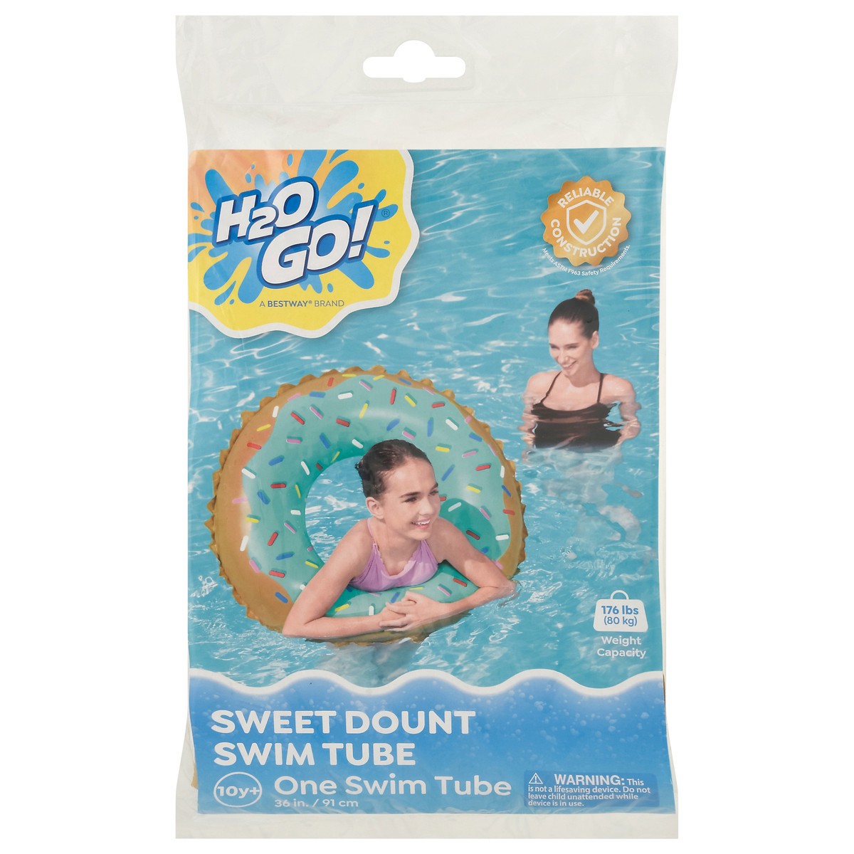 slide 1 of 12, H2OGo! Sweet Dount 10Y+ Swim Tube 1 ea, 1 ct