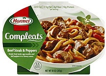 slide 1 of 6, Hormel Compleats Beef Steak & Peppers Microwave Bowl, 10 oz