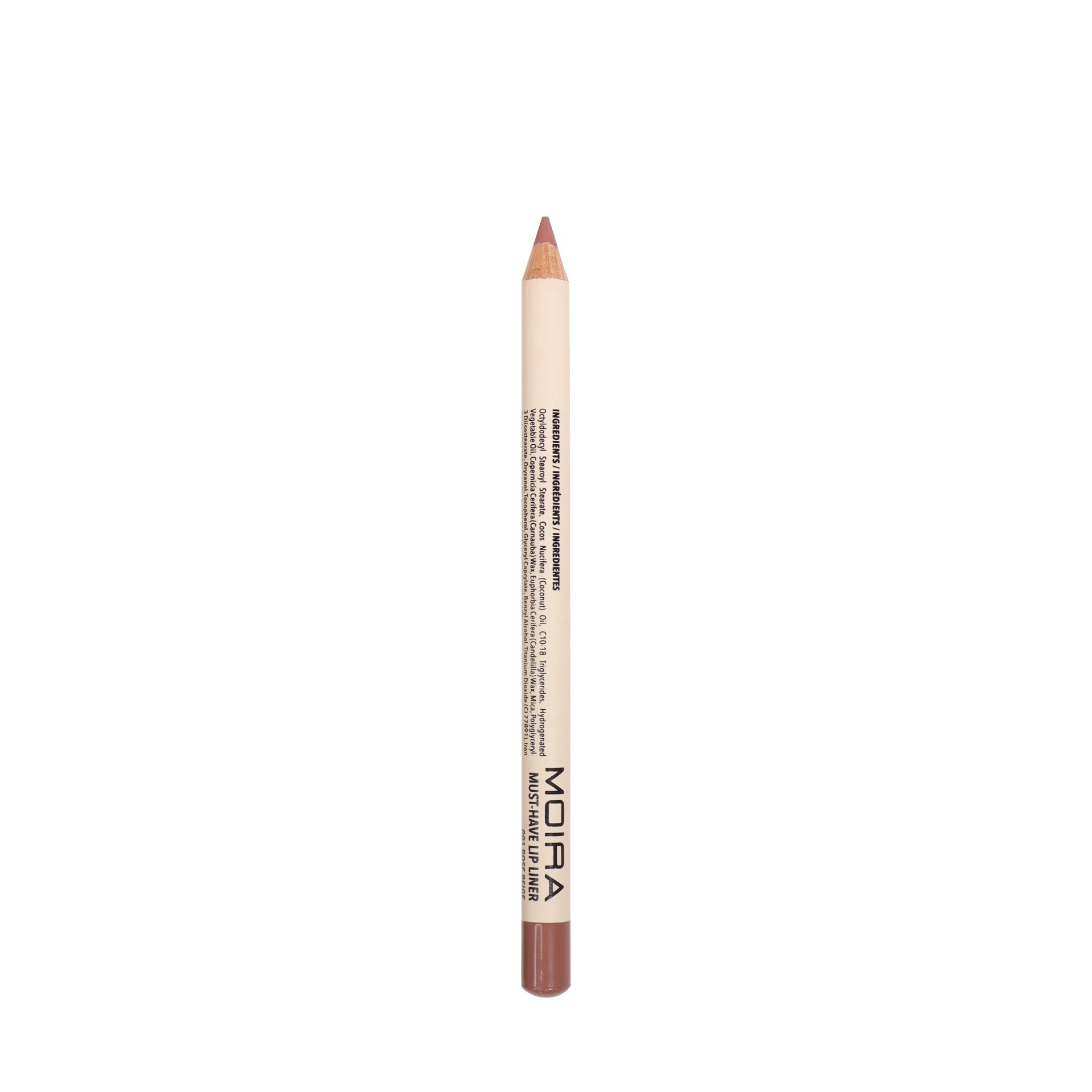 slide 1 of 1, Moira Must Have Lip Liner 001 Rose Beige, 1 ct