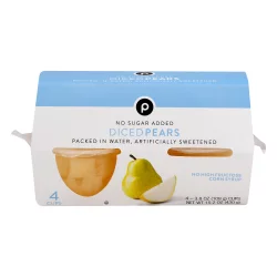 Publix No Sugar Added Diced Pears