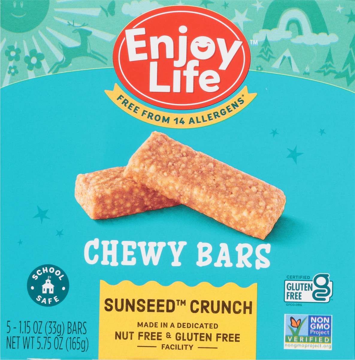 slide 6 of 9, Enjoy Life Chewy Bars SunSeed Crunch, 5 Bars, 5.75 oz