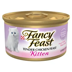 Purina Fancy Feast Grain Free Pate Wet Kitten Food, Tender Chicken Feast
