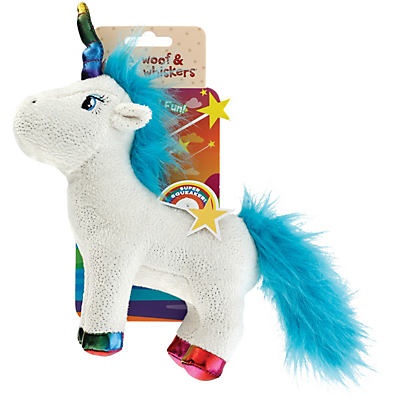 slide 1 of 1, Woof and Whiskers Unicorn Plush Dog Toy, 1 ct