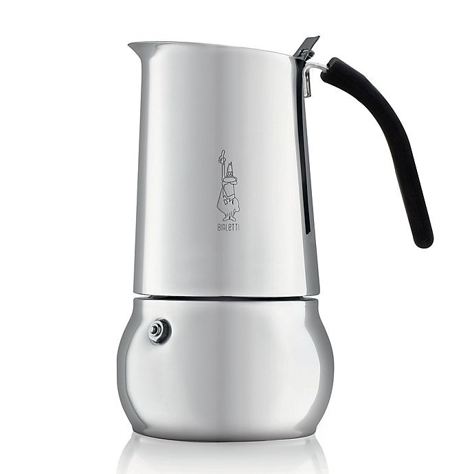 slide 1 of 1, Bialetti Elegant Kitty 6-Cup Stainless Steel Stovetop Espresso Maker, 1 ct