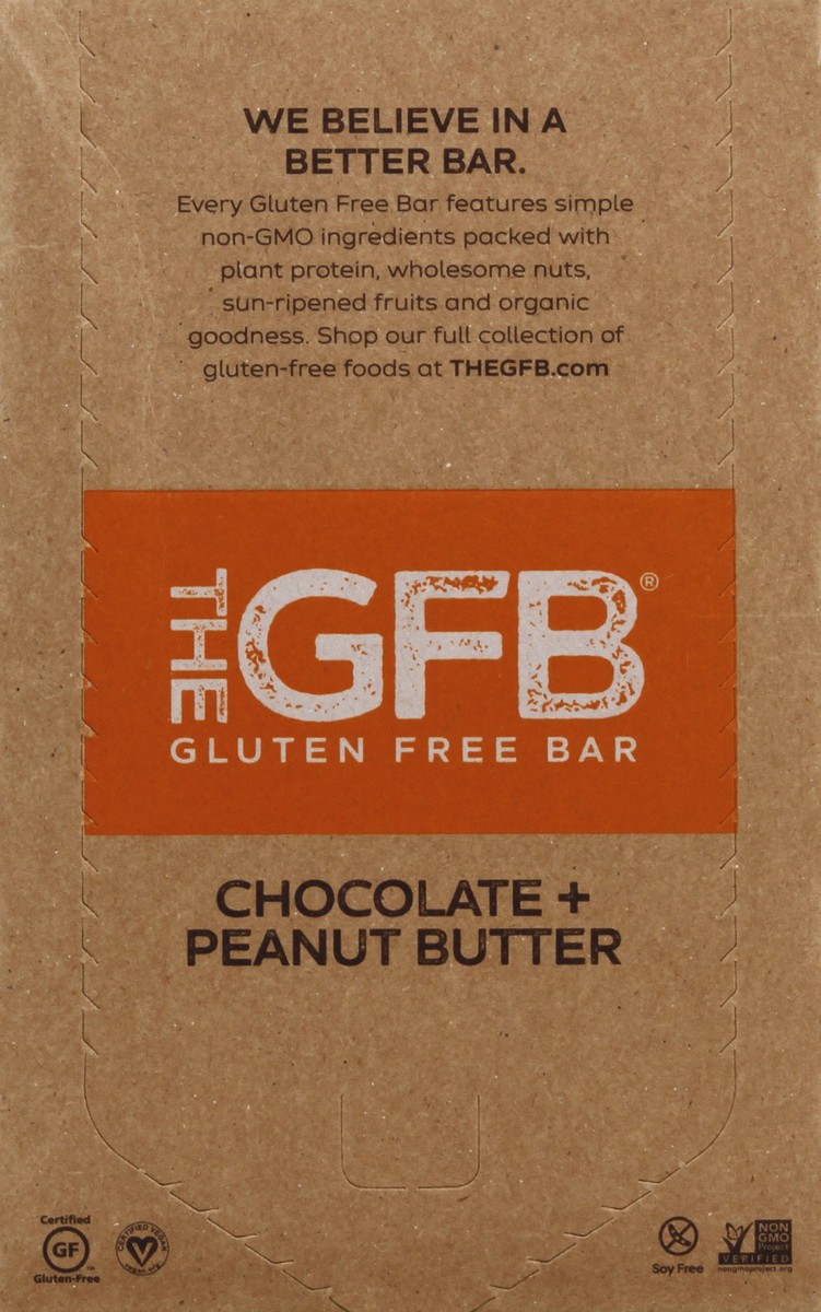 slide 6 of 10, The Gluten Free Bar Chocolate Peanut Butter, 12 ct