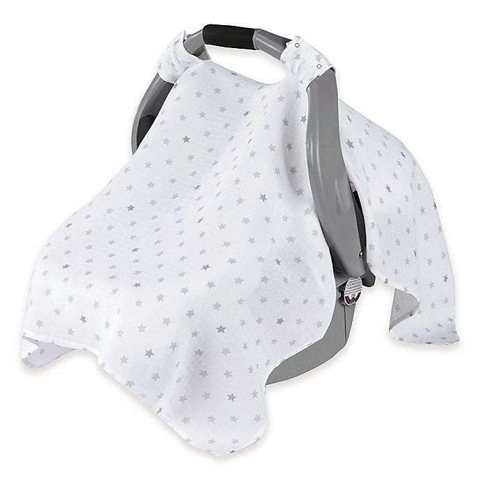 slide 1 of 2, aden + anais Car Seat Canopy, Dove, 1 ct