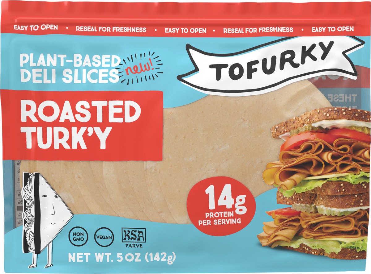 slide 8 of 8, Tofurky Next Gen Deli Slices Roasted Turk'y, 5 oz