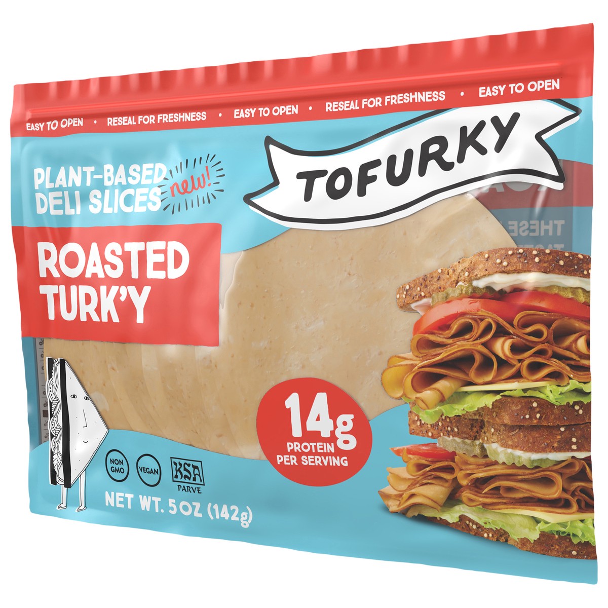 slide 5 of 8, Tofurky Next Gen Deli Slices Roasted Turk'y, 5 oz