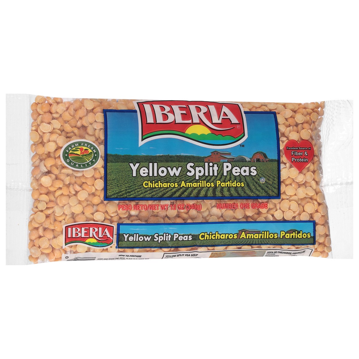 slide 14 of 14, Iberia Yellow Split Peas, 12 oz