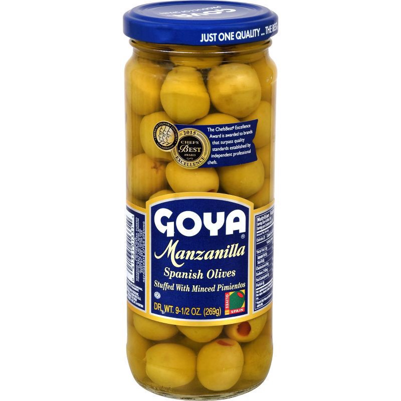 slide 1 of 4, Goya Stuffed Olives 9.5oz, 9.5 oz