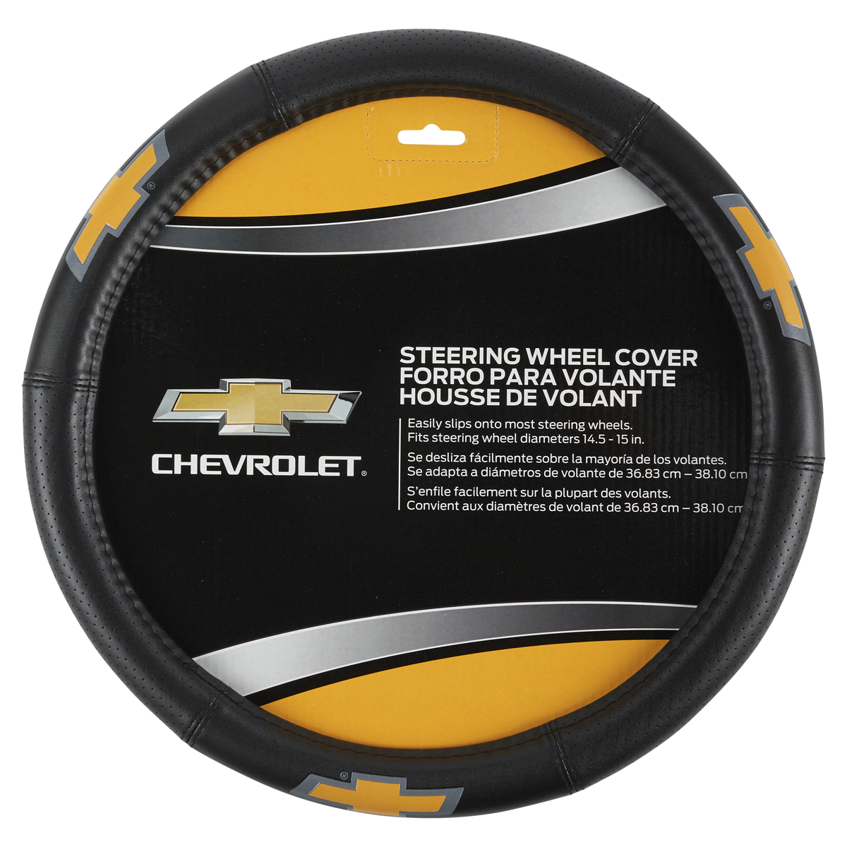 slide 1 of 5, Plasticolor Chevy Elite Speed Grip Steering Wheel Cover, 1 ct