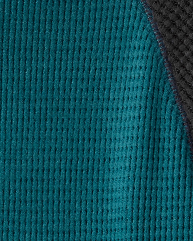 slide 2 of 2, Oshkosh Boys Waffle Knit Color Block Hoodie Green 12, 1 ct