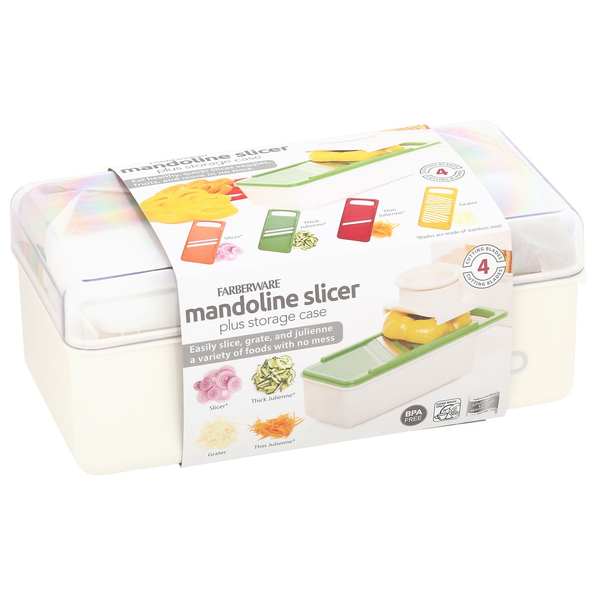 slide 12 of 13, Farberware Mandoline Slicer Plus Storage Case 1 Each, 1 ct