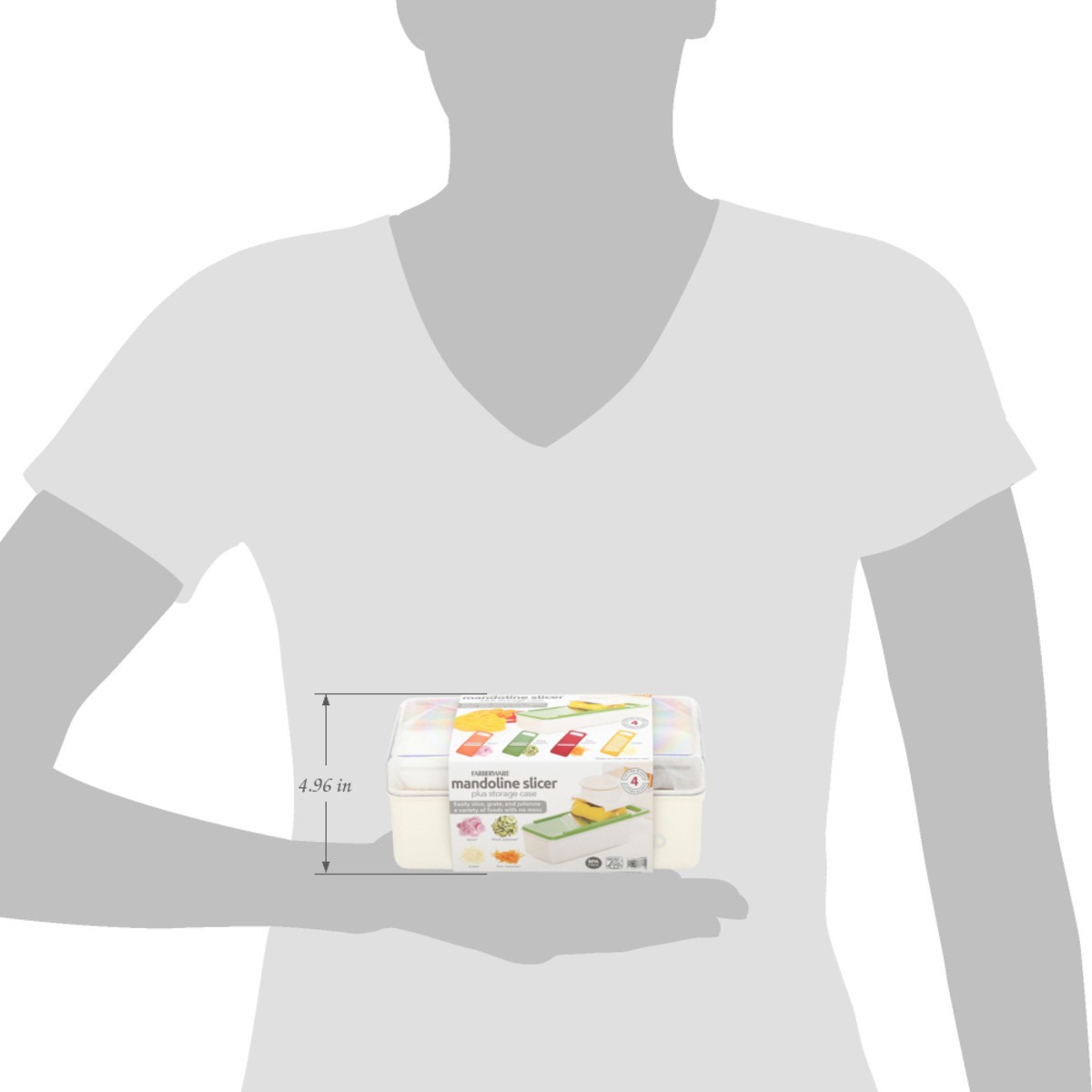 slide 8 of 13, Farberware Mandoline Slicer Plus Storage Case 1 Each, 1 ct