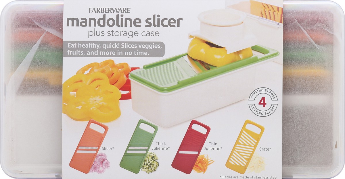 slide 11 of 13, Farberware Mandoline Slicer Plus Storage Case 1 Each, 1 ct