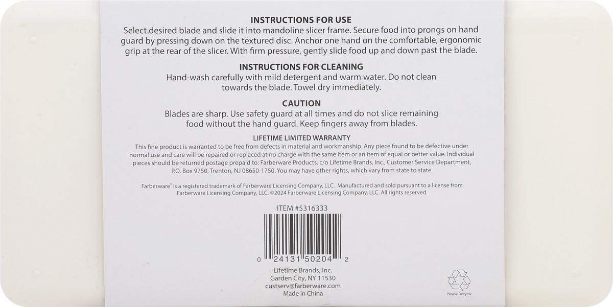 slide 10 of 13, Farberware Mandoline Slicer Plus Storage Case 1 Each, 1 ct